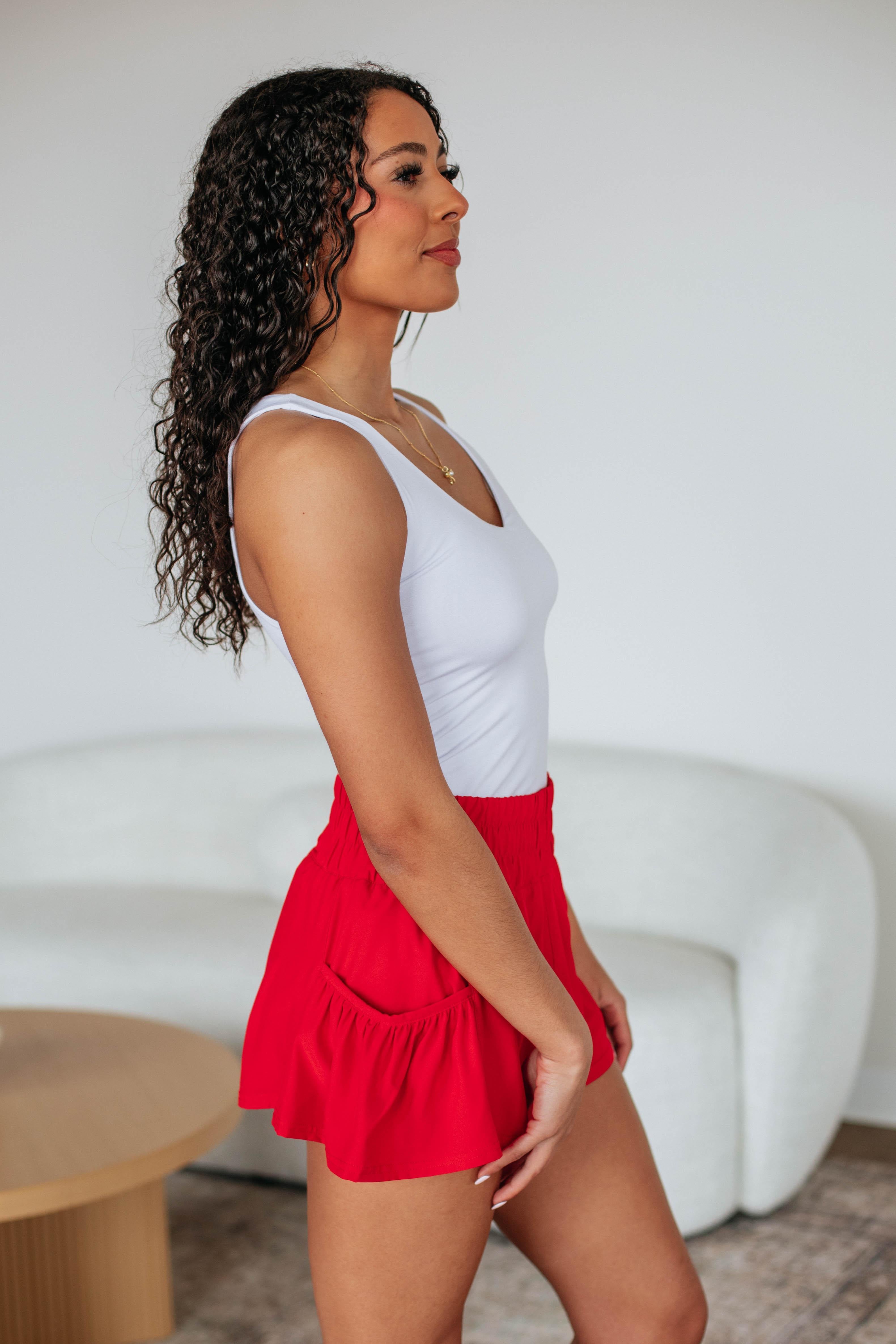 Citra Active Shorts for Women - High Waist Running Shorts with Pockets - Comfortable & Breathable Workout Shorts - Perfect for Gym, Yoga, and Outdoor Activities