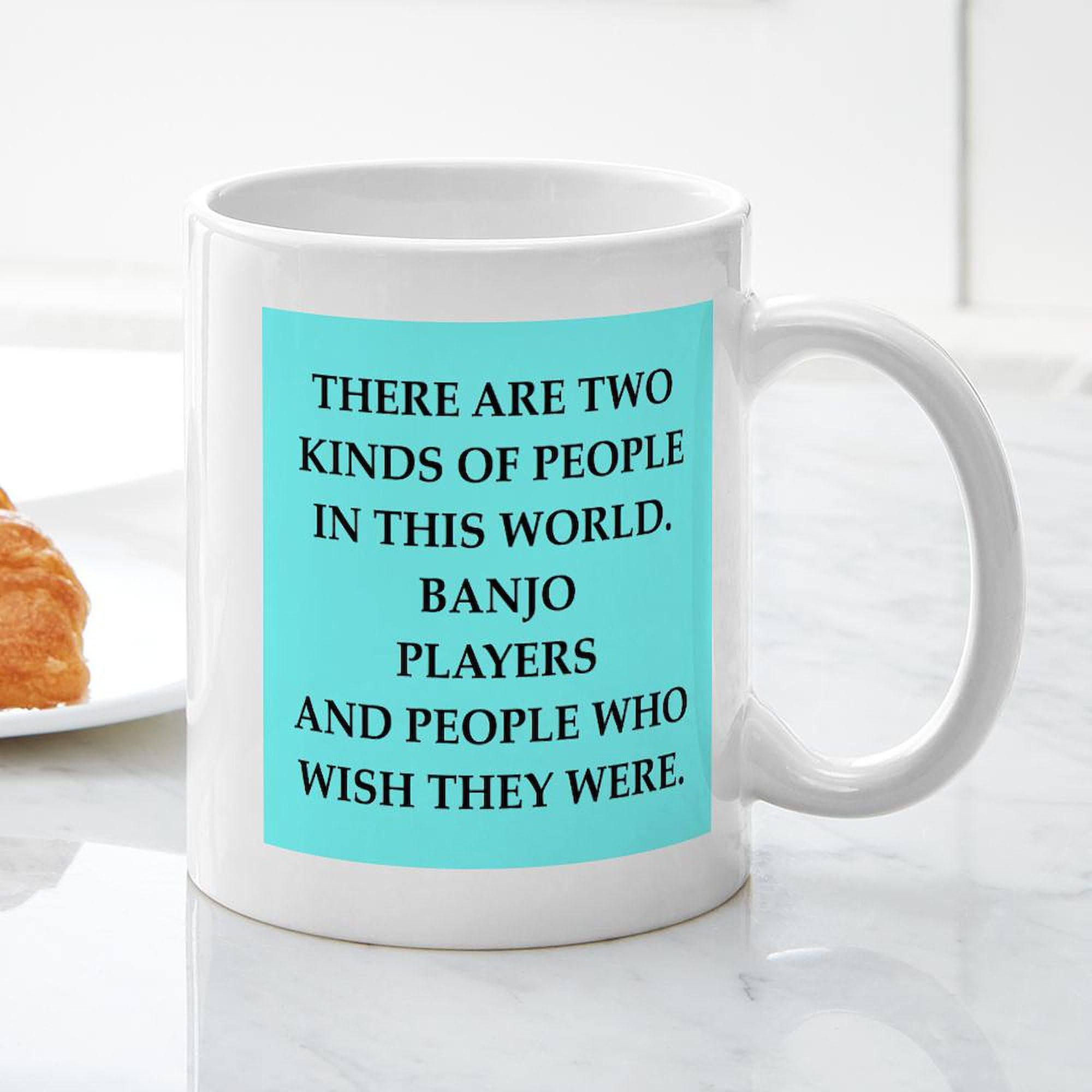 Banjo Mug 11 oz (325 ml) Ceramic Coffee Cup - Perfect for Tea, Hot Chocolate & Office Use - Gift for Music Lovers & Banjo Players