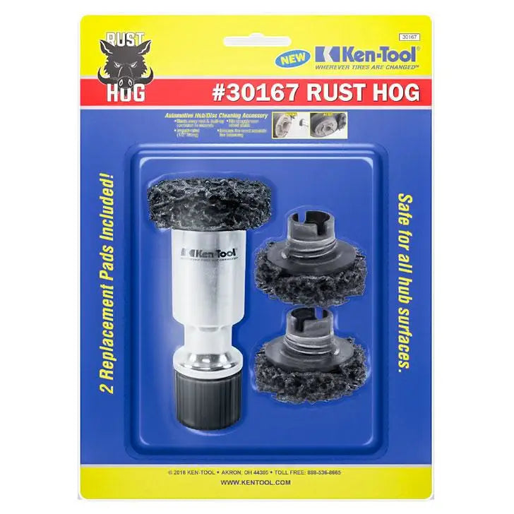 Ken Tool Rust Hog Hub Cleaning Tool – Heavy Duty Rust Remover for Car Wheel Hubs & Truck Axles | Perfect for Auto Repair Shops & DIY Mechanics