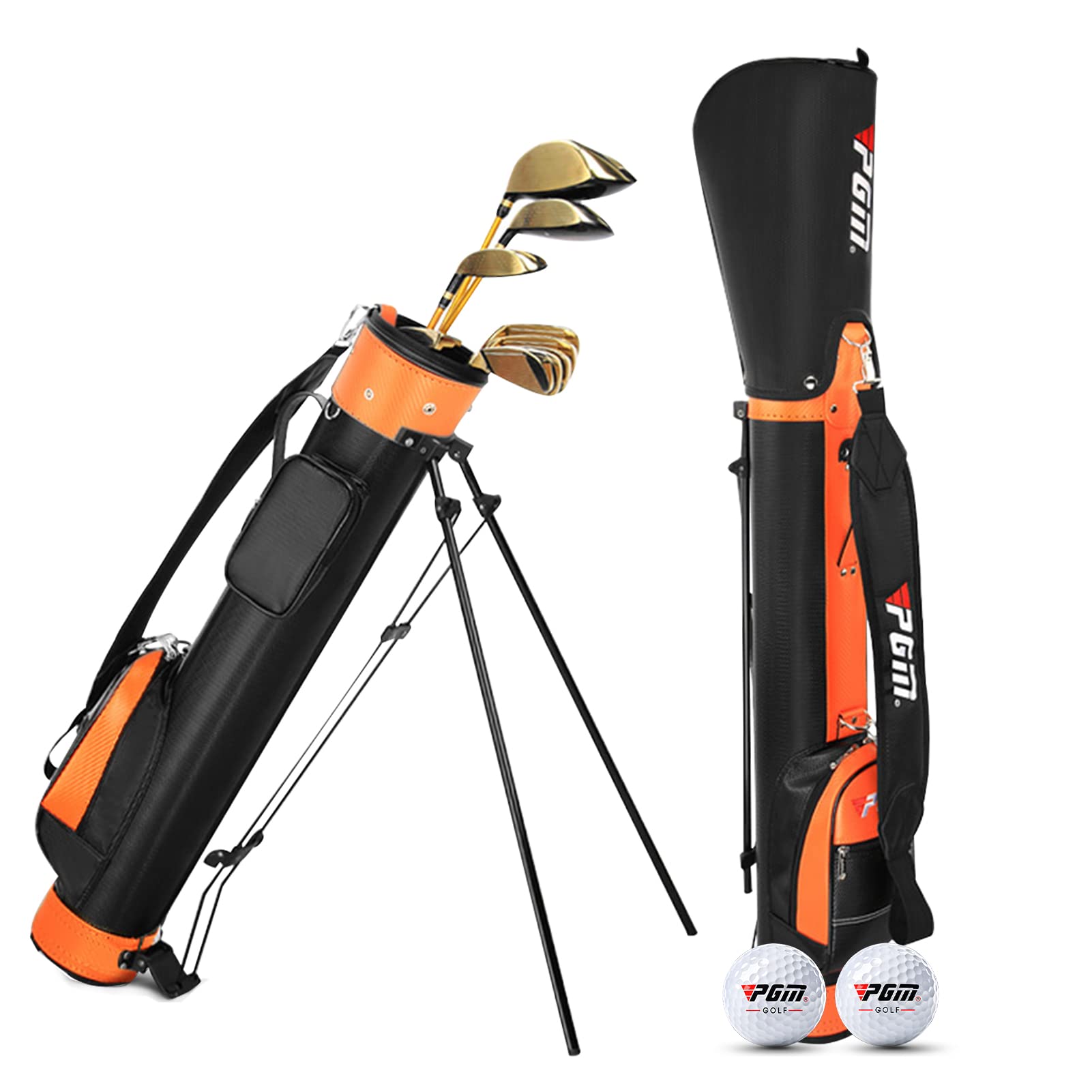 **Lightweight Waterproof Golf Stand Bag for Men & Women - Durable & Easy to Carry Sunday Golf Bag - Perfect for Golf Course, Travel & Outdoor Sports - Black**