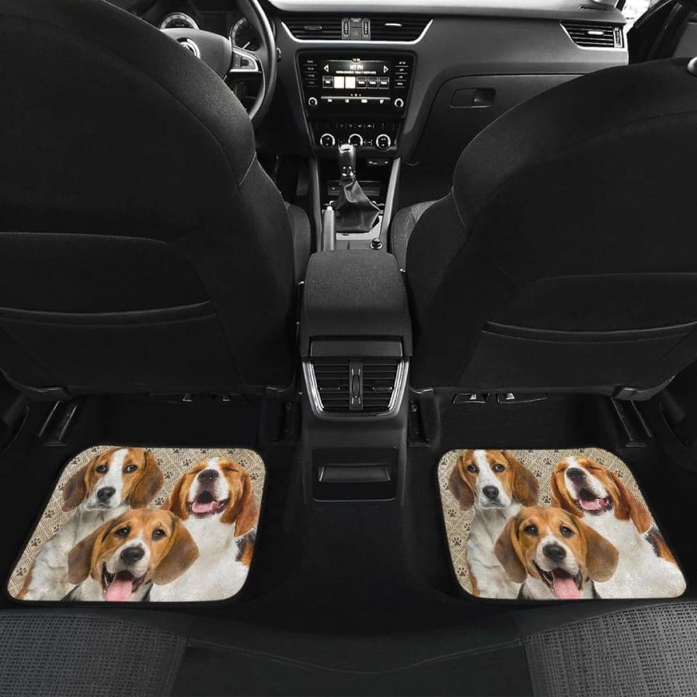 Funny Beagle Car Floor Mats for Dog Lovers - Waterproof & Non-Slip Pet Accessories for Cars, SUVs & Trucks | Perfect Gift for Beagle Owners & Dog Enthusiasts
