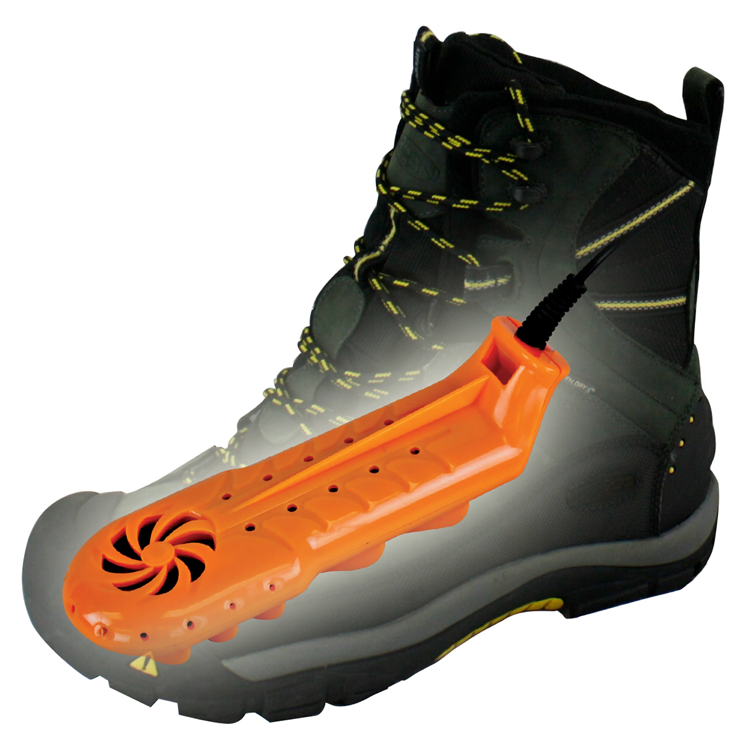 2140 Travel Dry DX Shoe Dryers - Portable Electric Boot & Shoe Dryer for Men Women - Fast Drying, Odor Elimination - Perfect for Hiking, Camping, Gym & Travel - One Size, Orange/Black