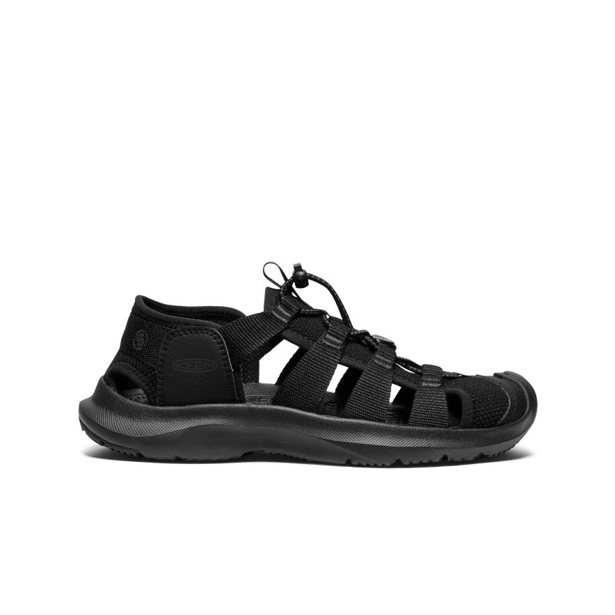 Women's Seanik H2 Sandal - Comfortable Black & Magnet Color Waterproof Beach Sandals for Walking, Travel & Outdoor Activities