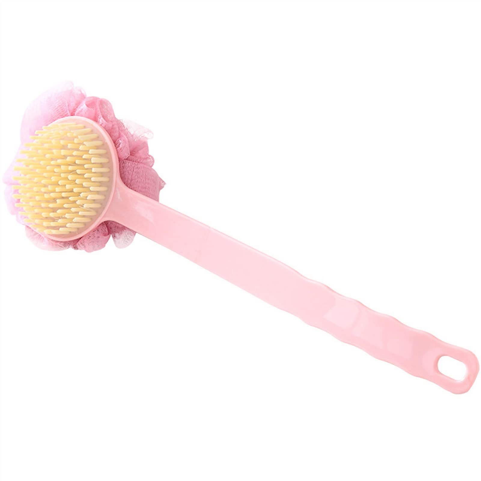 NFEGSIYA Long Handle Shower Brush with Soft Bristles - Back Scrubber Bath Brush for Adults, Exfoliating Body Brush for Smooth Skin - Perfect for Shower, Bath & Spa (Dark Grey)