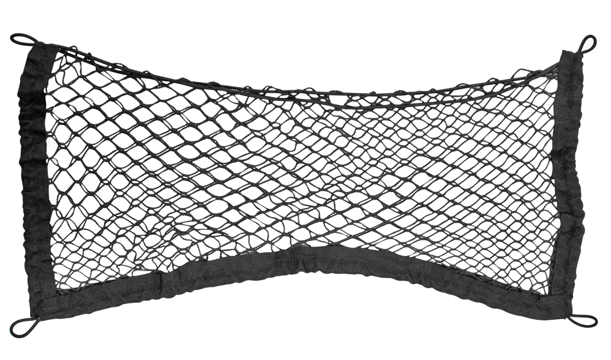 1400 Pocket Storage Net - Heavy Duty Mesh Organizer for Car, Truck, RV & Boat - Perfect for Toys, Tools & Gear Organization (Black) - Ideal for Road Trips, Camping & Outdoor Adventures