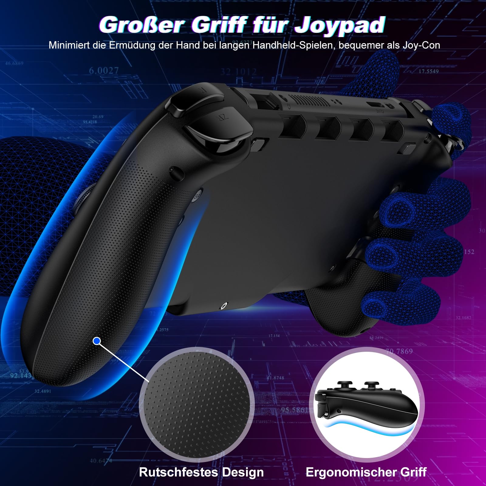 Elegamefy Wireless Pro Controller for Nintendo Switch & OLED - 1000mAh Battery, Turbo Function, 6-Axis Gyro, Vibration, Programmable Buttons | Perfect for Gaming, Travel & Family Entertainment