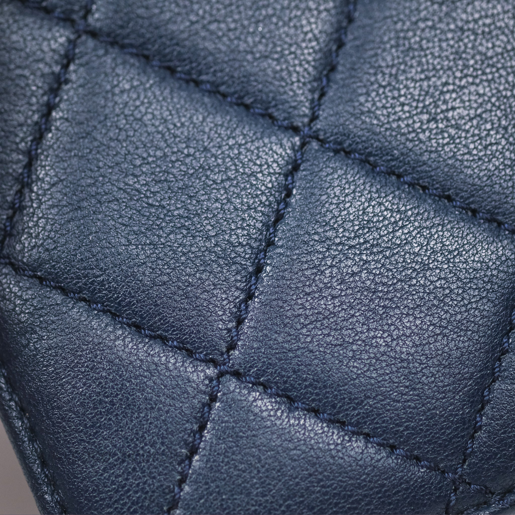 Chanel Beauty Lock Flap Bag Navy Blue Sheepskin Leather with Aged Gold Hardware - Luxury Crossbody Purse for Women, Perfect for Date Night & Special Occasions