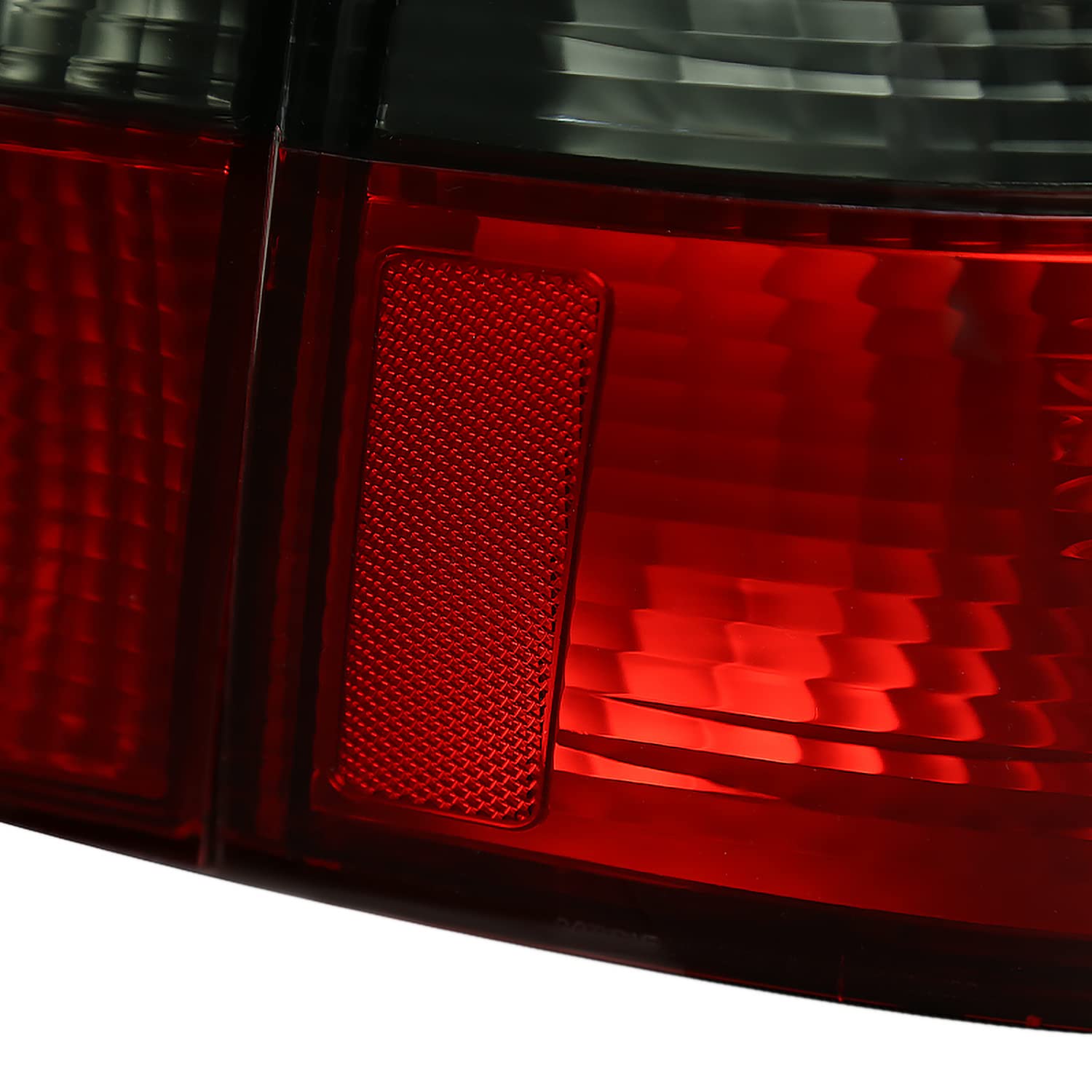Spec-D Tuning Red Smoke LED Tail Lights for 1999-2000 Honda Civic Sedan - Left & Right Pair Assembly - Enhances Style & Visibility for Night Driving & Car Shows
