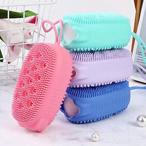 Soft Silicone Bath Brush & Foaming Sponge for Baby & Kids - Pack of 1