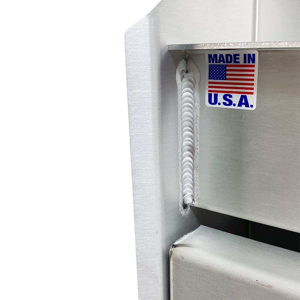 Pit Posse 458 Jr Work Station Storage Cabinet - Heavy Duty Aluminum Shelf Rack & Organizer for Garage, Race Trailer, Auto Shop - Made in USA (Silver) | Perfect for Mechanics Tools, Parts Storage & Workshop Organization