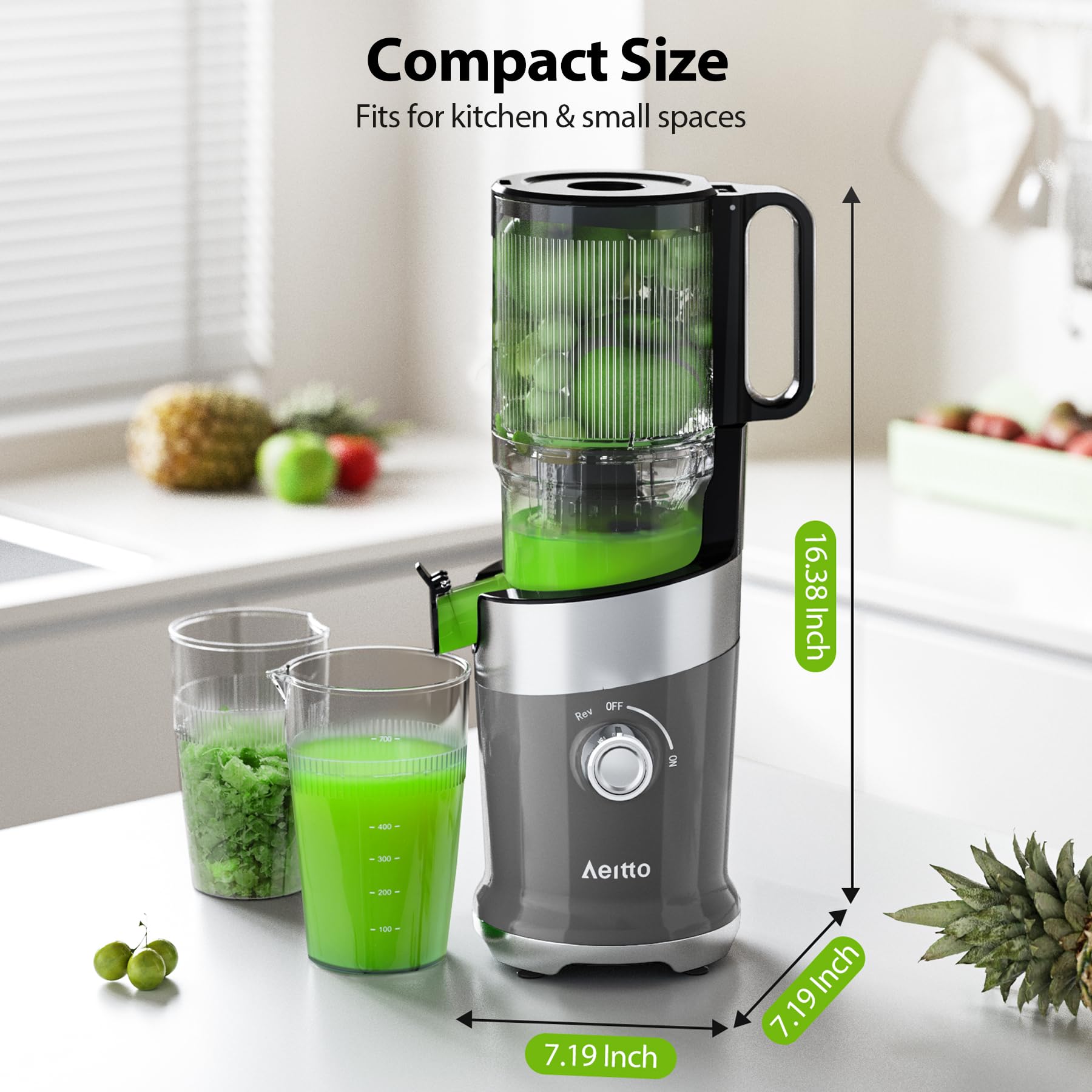 Aeitto Cold Press Juicer Machine - 4.9