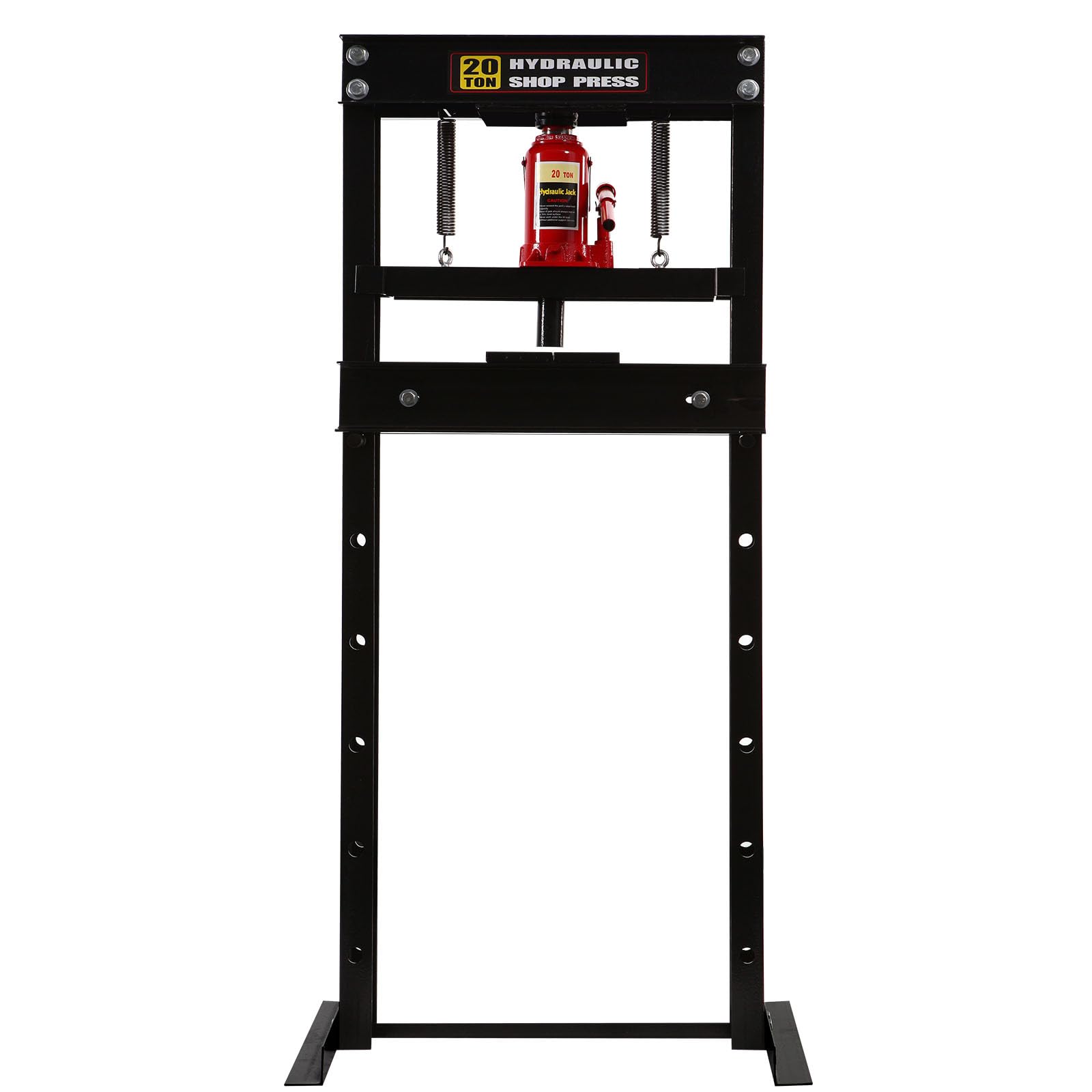 20 Ton Hydraulic Shop Press with Adjustable Height Work Table - Heavy Duty Garage Floor Press for Metalworking, Automotive Repair & DIY Projects