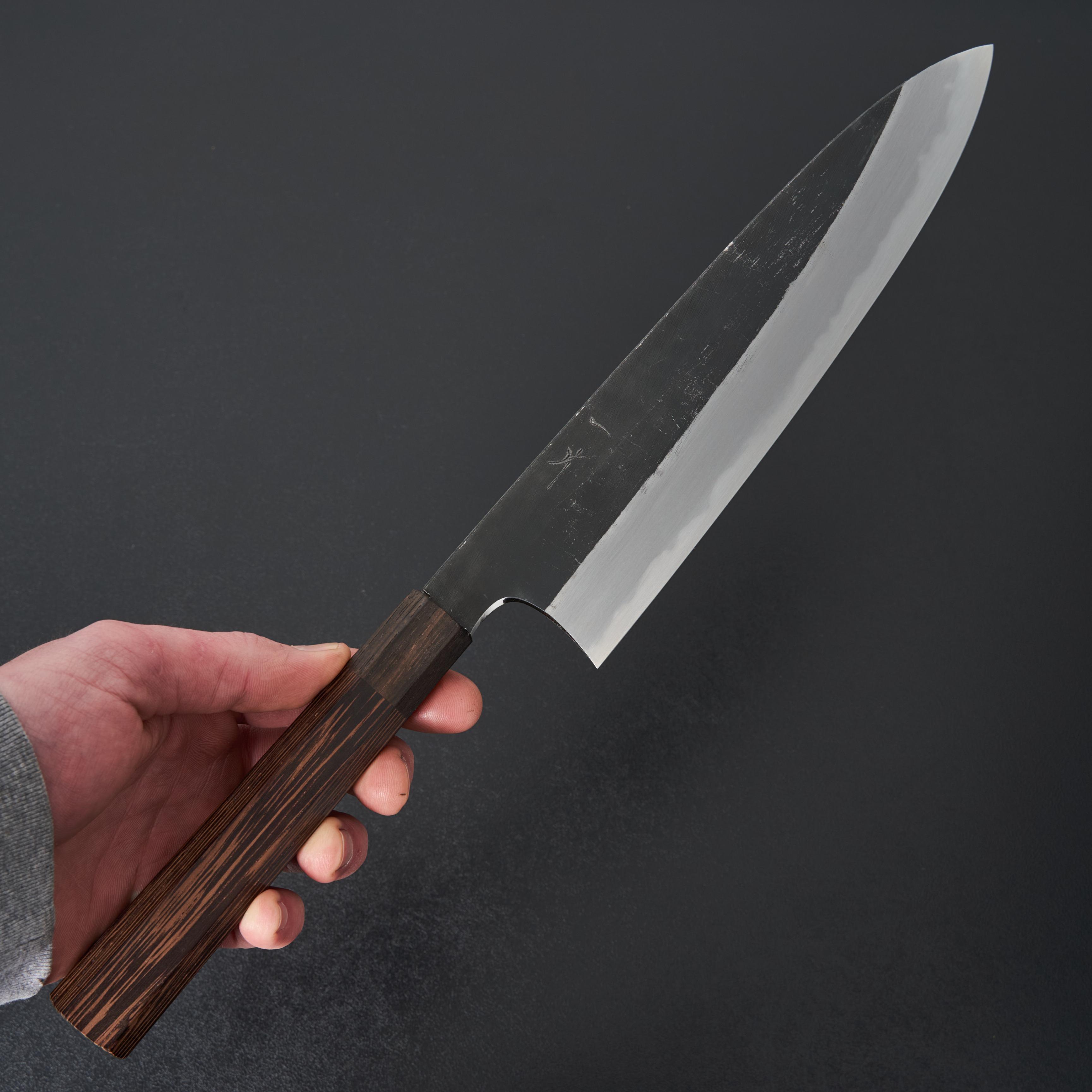 Hitohira Togashi White #2 Kurouchi Gyuto Japanese Chef Knife 240mm with Tagayasan Handle - Premium Kitchen Knife for Professional Chefs & Home Cooking