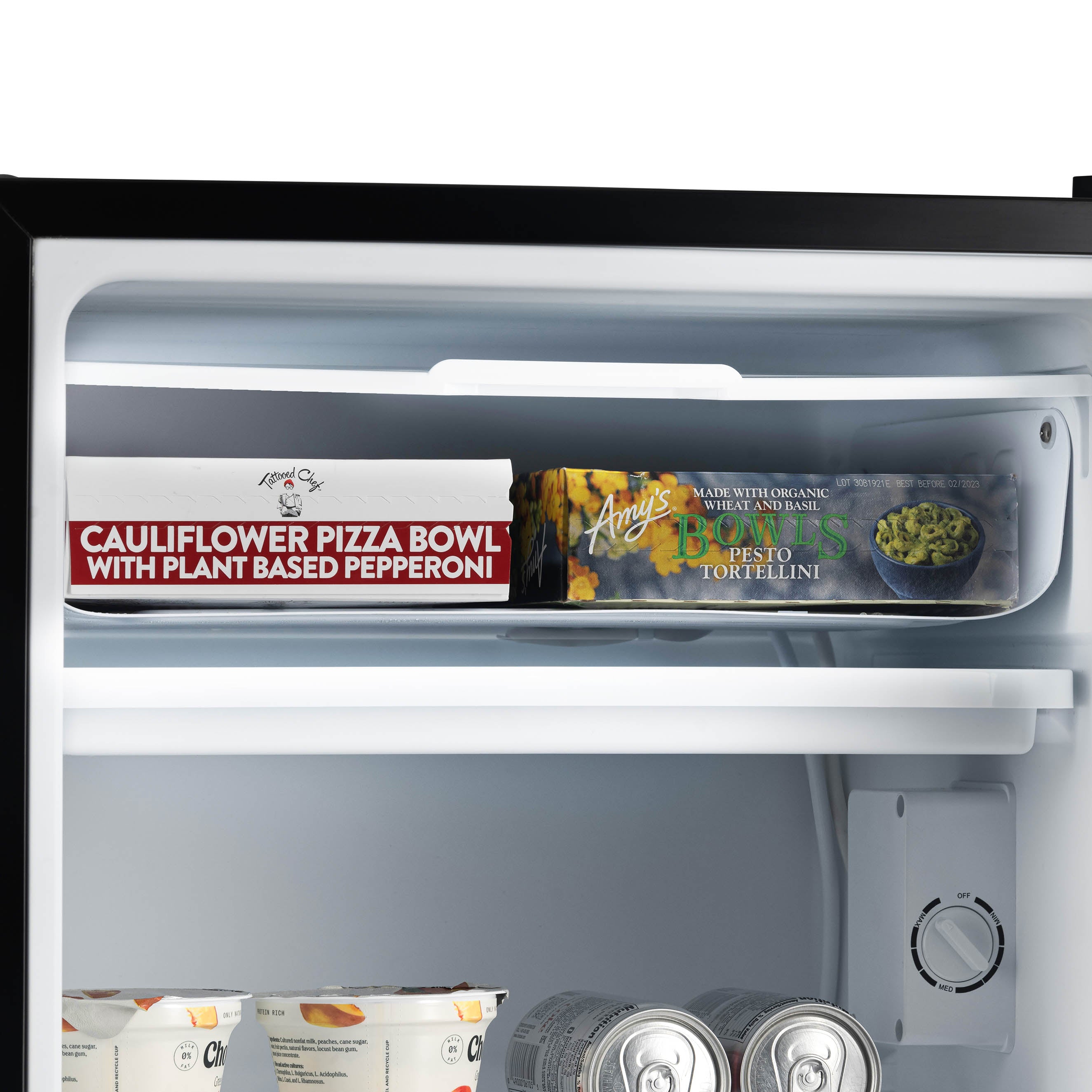 Newair® 3.3 Cu. Ft. Compact Mini Fridge with Freezer - Energy Efficient Black Refrigerator for Bedroom, Dorm, Office & Small Spaces - Perfect for Snacks, Drinks & Personal Food Storage