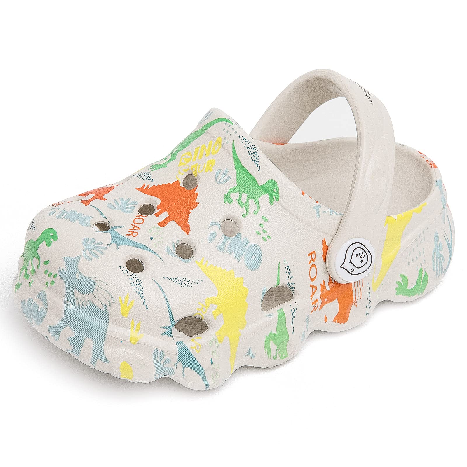 **Knemksplanet Dinosaur Clogs for Boys & Girls – Cute Cartoon Toddler Slip-On Shoes, Lightweight Kids Slippers for Beach, Pool & Indoor Play**