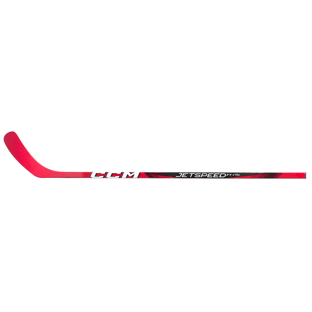 CCM Jetspeed FT Youth 2024 Ice Hockey Stick - Lightweight Composite Hockey Stick for Kids & Juniors - Perfect for Practice, Games & Training Sessions