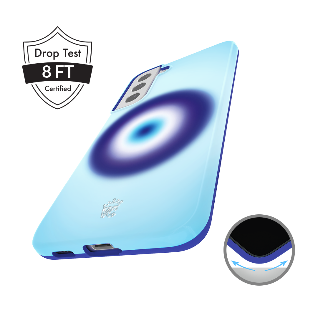 Evil Eye Protection Samsung Phone Case - Durable Anti-Scratch Cover for Galaxy S21/S22/S23 - Perfect for Travel, Work & Daily Use