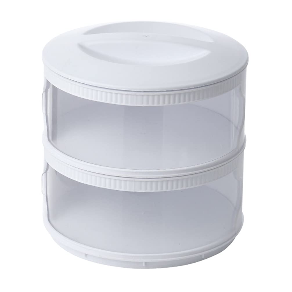 Clear Stackable Refrigerator Storage Containers with Lids - 2 Layer Food Storage Box for Kitchen, Pantry, Fridge & Freezer | Perfect for Meal Prep, Leftovers & Organizing Small Spaces