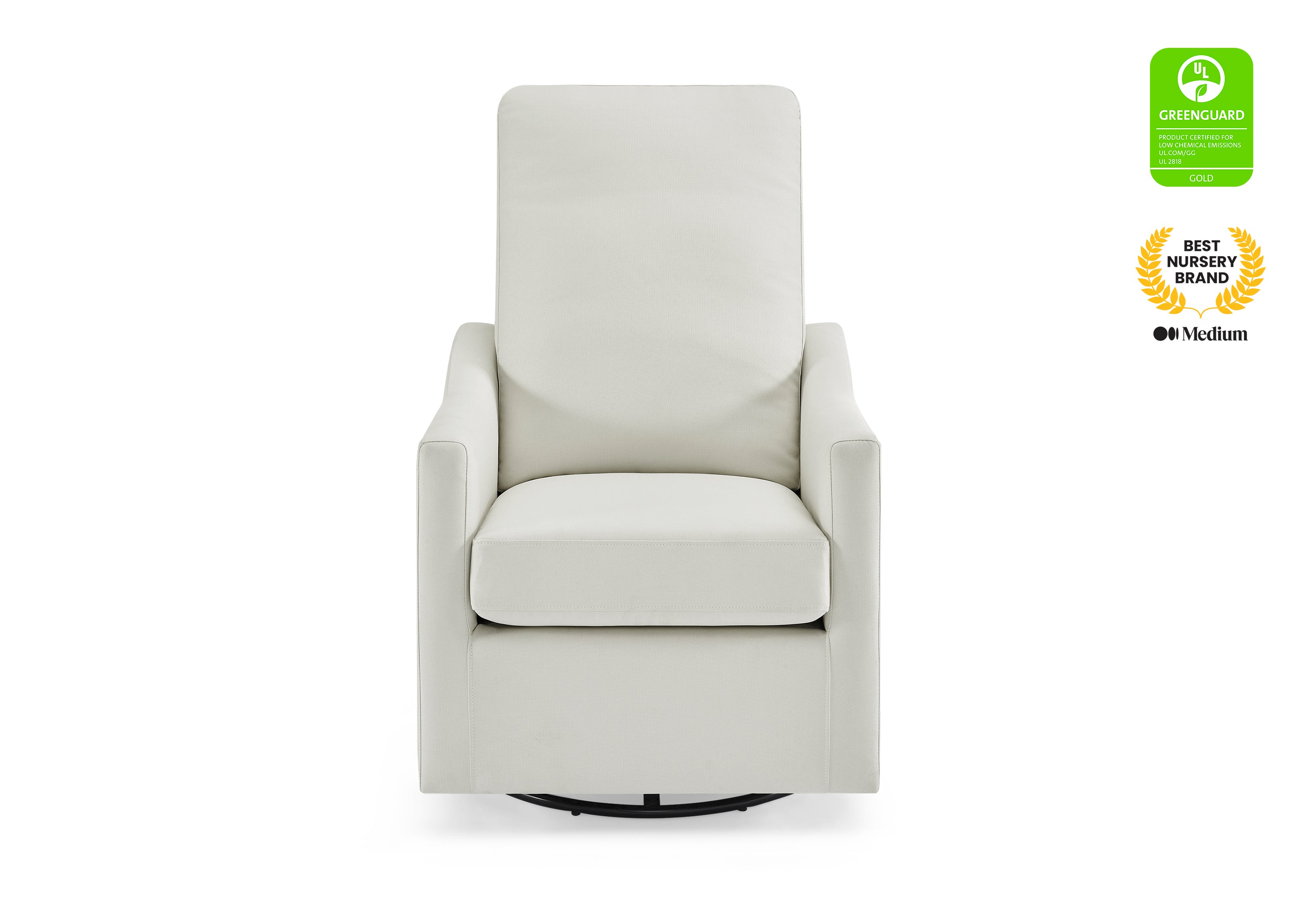 Adley Nursery Glider Swivel Rocker Chair - Comfortable Baby Rocking Chair for Nursery, Breastfeeding & Relaxation - Perfect for Nurseries, Bedrooms & Living Rooms