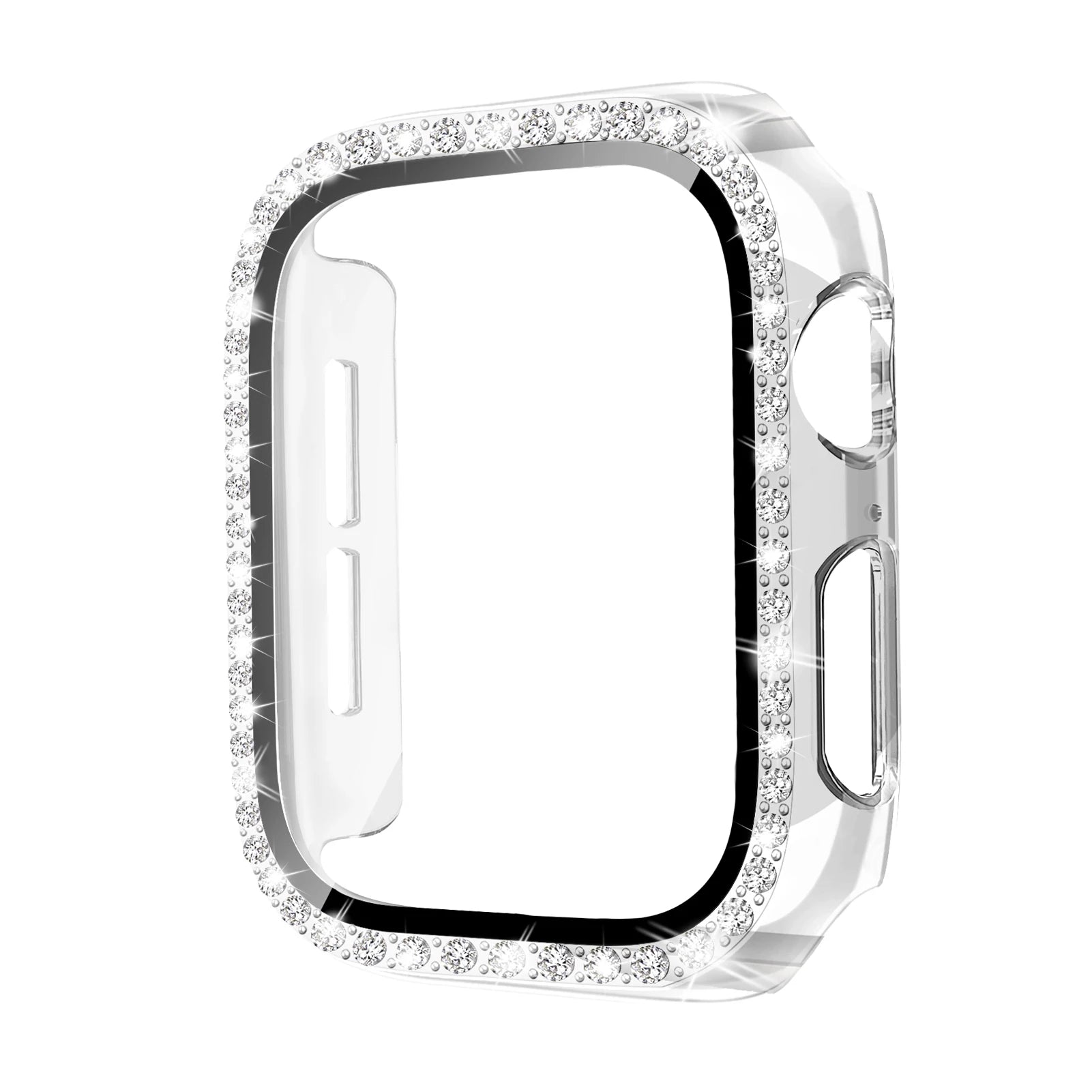 Sparkling Rhinestone Phone Case with Tempered Glass Screen Protector for iPhone 10 Series - Elegant Protection for Parties, Weddings & Special Occasions
