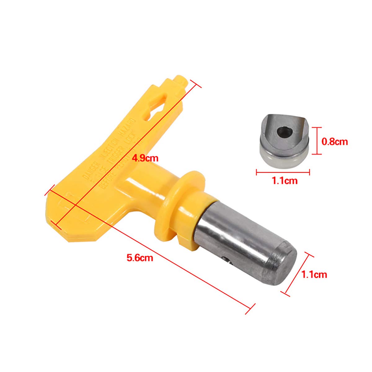 High-Quality Airless Sprayer Tip & Paint Spray Gun Parts - 411 Replacement Nozzle for Airless Paint Spraying Machines | Perfect for Professional Painting, DIY Home Projects & Industrial Coatings