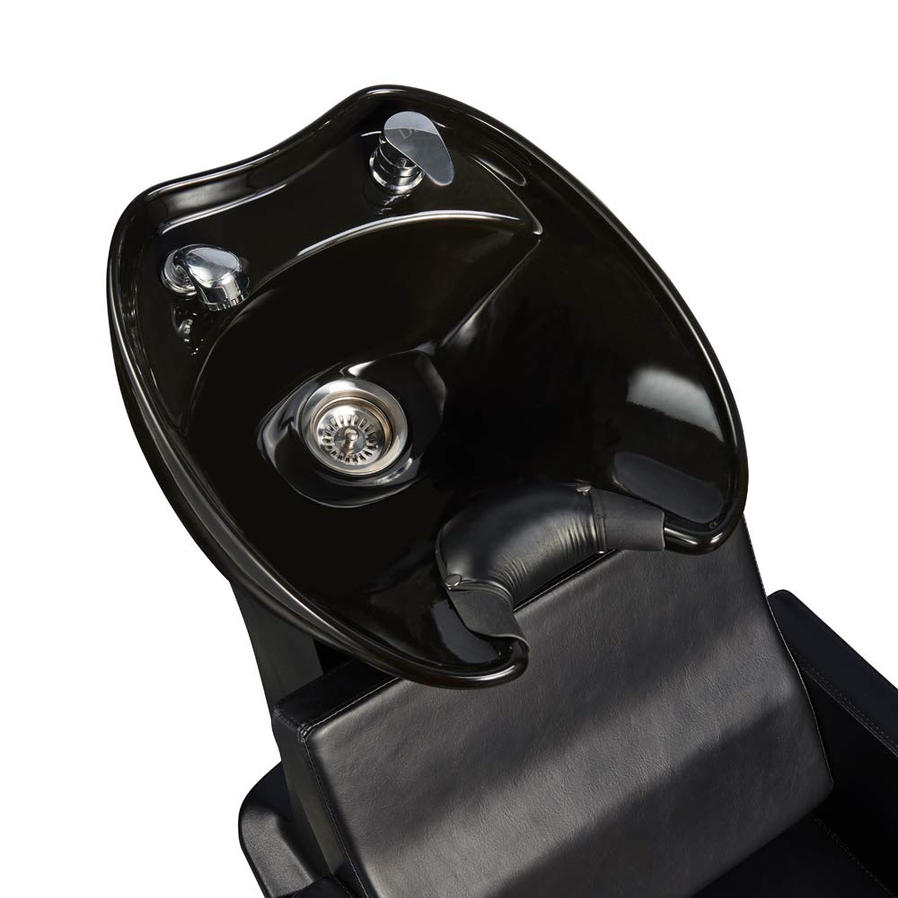 Professional Salon Shampoo Backwash Unit - Barber Hair Washing Station with Adjustable Headrest by TAKARAN - Perfect for Salons, Spas & Home Use