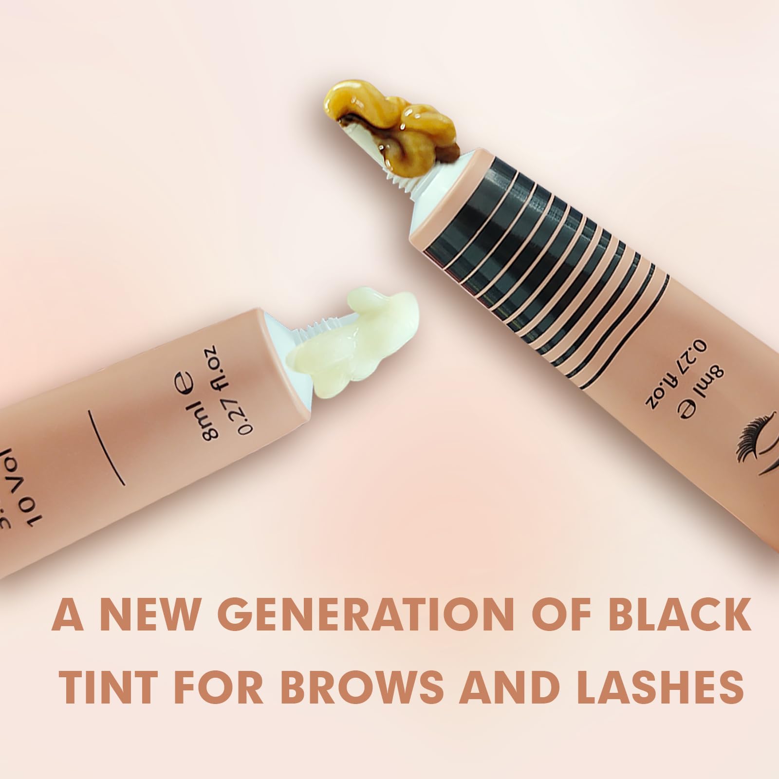 Black Eyelash Kit - Instant Voluminous Lash Color with Natural Black Effects | Keratin-Based, Safe & Easy to Apply | Perfect for Daily Wear, Special Occasions & Professional Makeup
