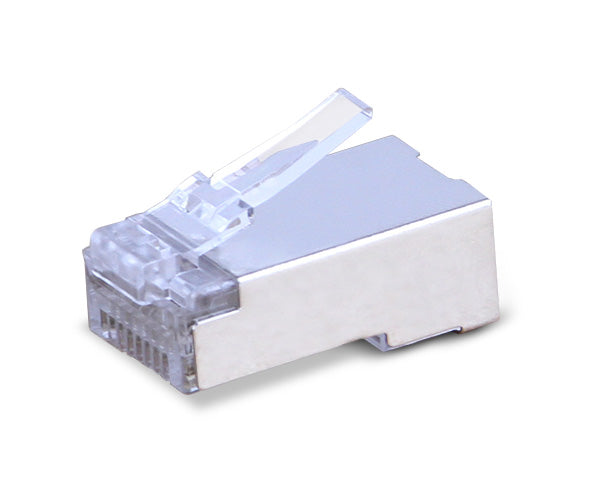 50-Pack CAT6A Shielded RJ45 Ethernet Connectors - High-Speed Network Cables for Gaming, Streaming & Office Setup