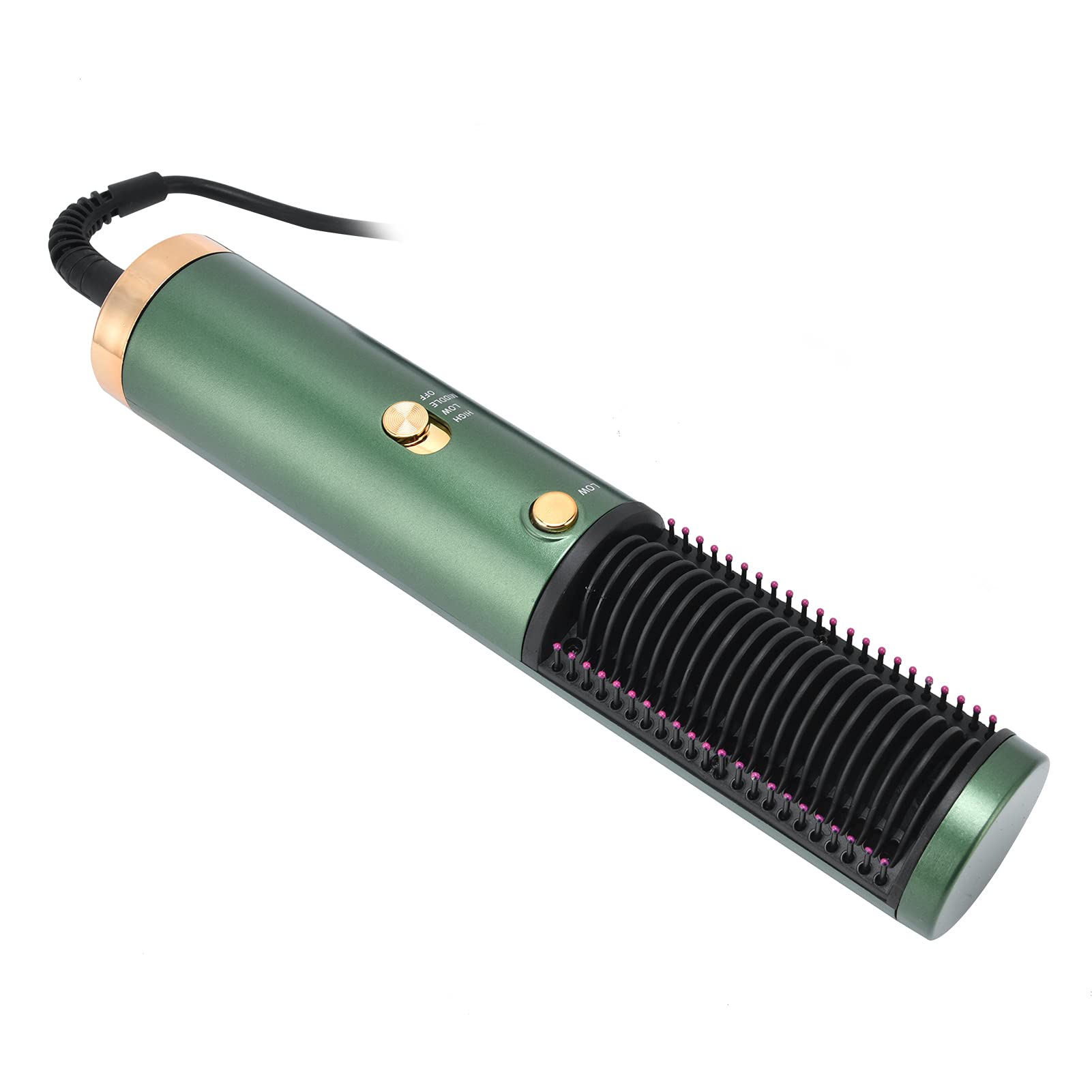 Fast Heating Electric Hair Brush with PTC Technology - 1200W Hot Hair Styler for Smooth & Shiny Hair, 100-240V AC, Perfect for Home & Salon Use - Great for Hair Treatment, Styling & Volumizing
