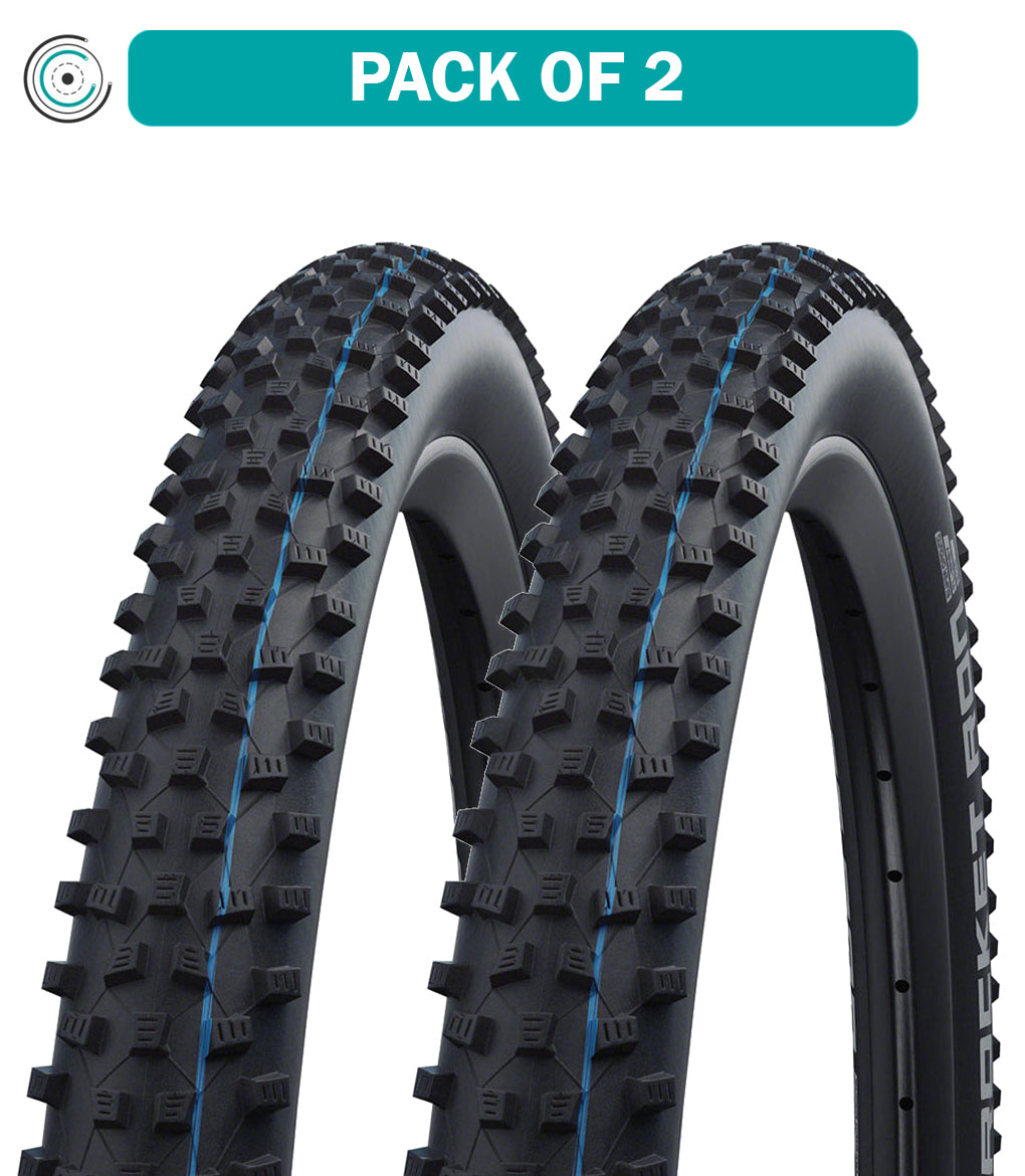 2 Pack Schwalbe Rocket Ron 20x2.25 Tubeless Folding MTB Tires - Evo Addix Speed Compound (11654016.01) for Mountain Biking, Trail Riding & Off-Road Adventures