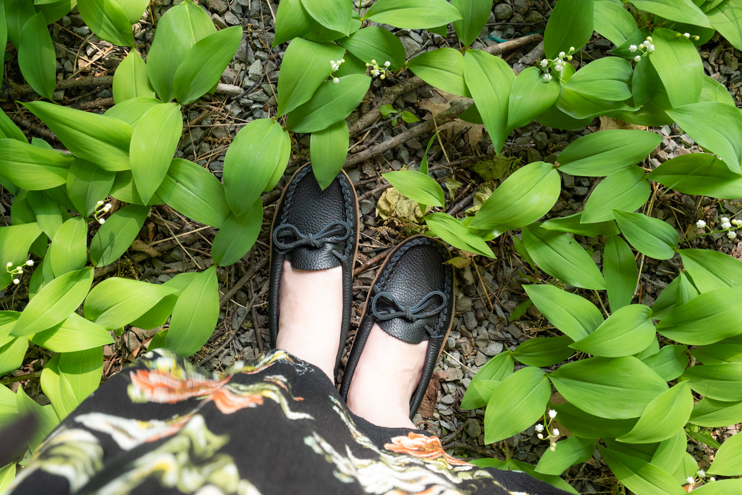Women's Genuine Moose Hide Earthing Moccasins - Soft Leather Indoor/Outdoor Slippers for Grounding & Relaxation at Home, Yoga, or Meditation