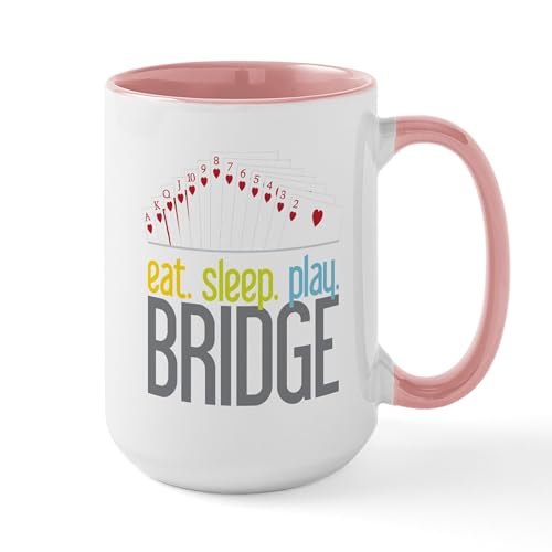 White/Pink Inside - Bridge Large Mug