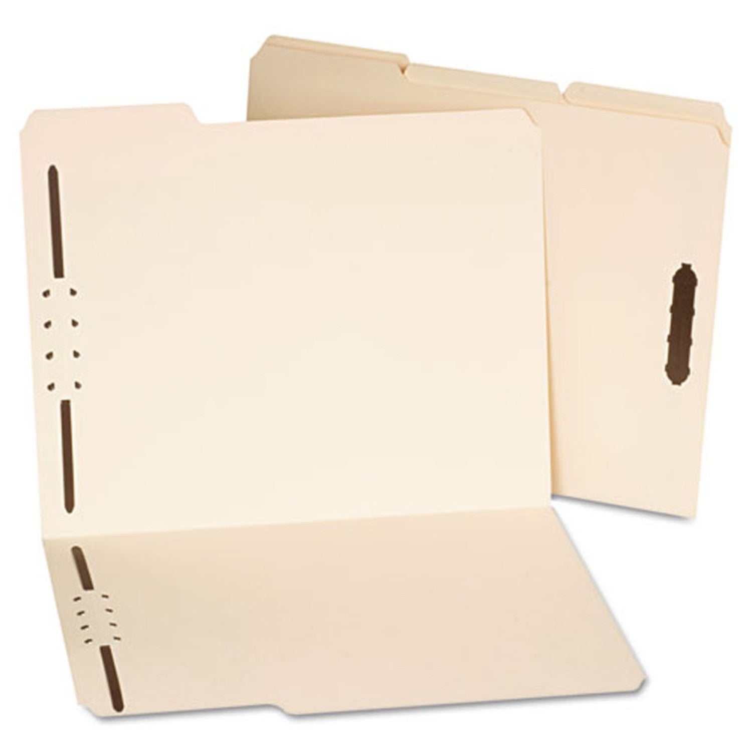 Reinforced Top Tab File Folders with Fastener - 3rd Cut, 50-Pack | Heavy Duty Document Organizer for Office, School & Home Filing Systems