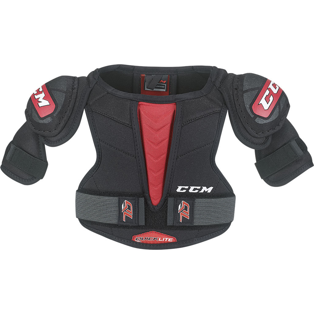 CCM QuickLite QLT Youth Hockey Shoulder Pads - Lightweight Protective Gear for Junior Players - Perfect for Ice Hockey Practice & Games