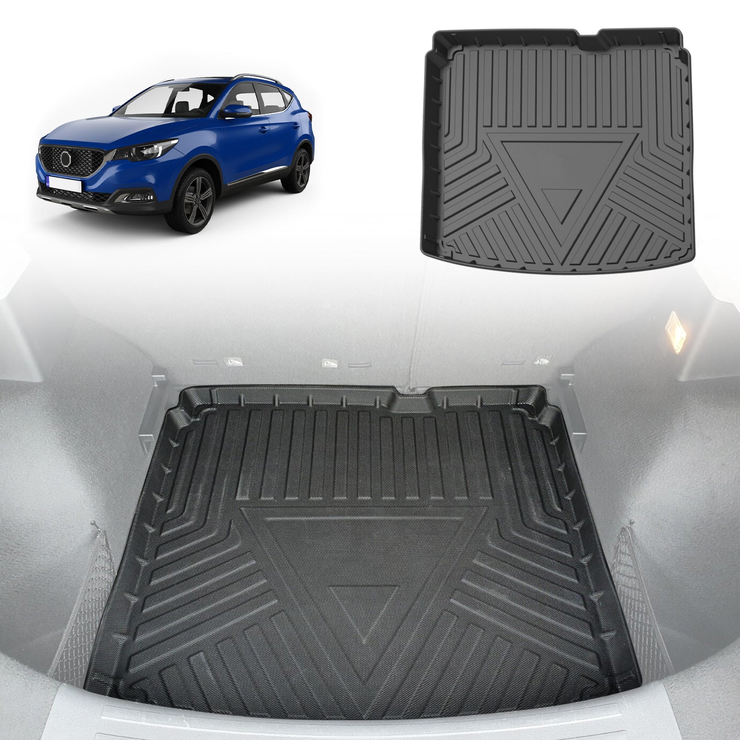 MG ZS / ZST / ZS EV 2018-2024 Custom Fit Boot Liner - Waterproof Cargo Mat for Rear Trunk Protection - Perfect for Road Trips & Daily Commutes