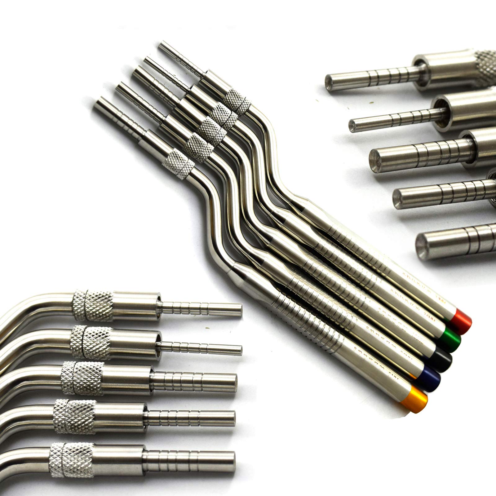 Professional Dental Osteotome Periotome Set - Curved Luxating Elevator for Implant Surgery, Orthodontic PDL Teeth & Root Extraction | Surgical Dental Instruments for Dentists & Oral Surgeons | Perfect for Dental Clinics & Oral Procedures
