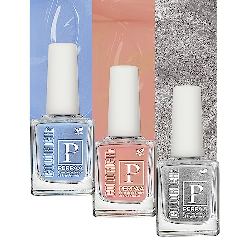 Texture Blue,Shimmer Paech,Texture Silver