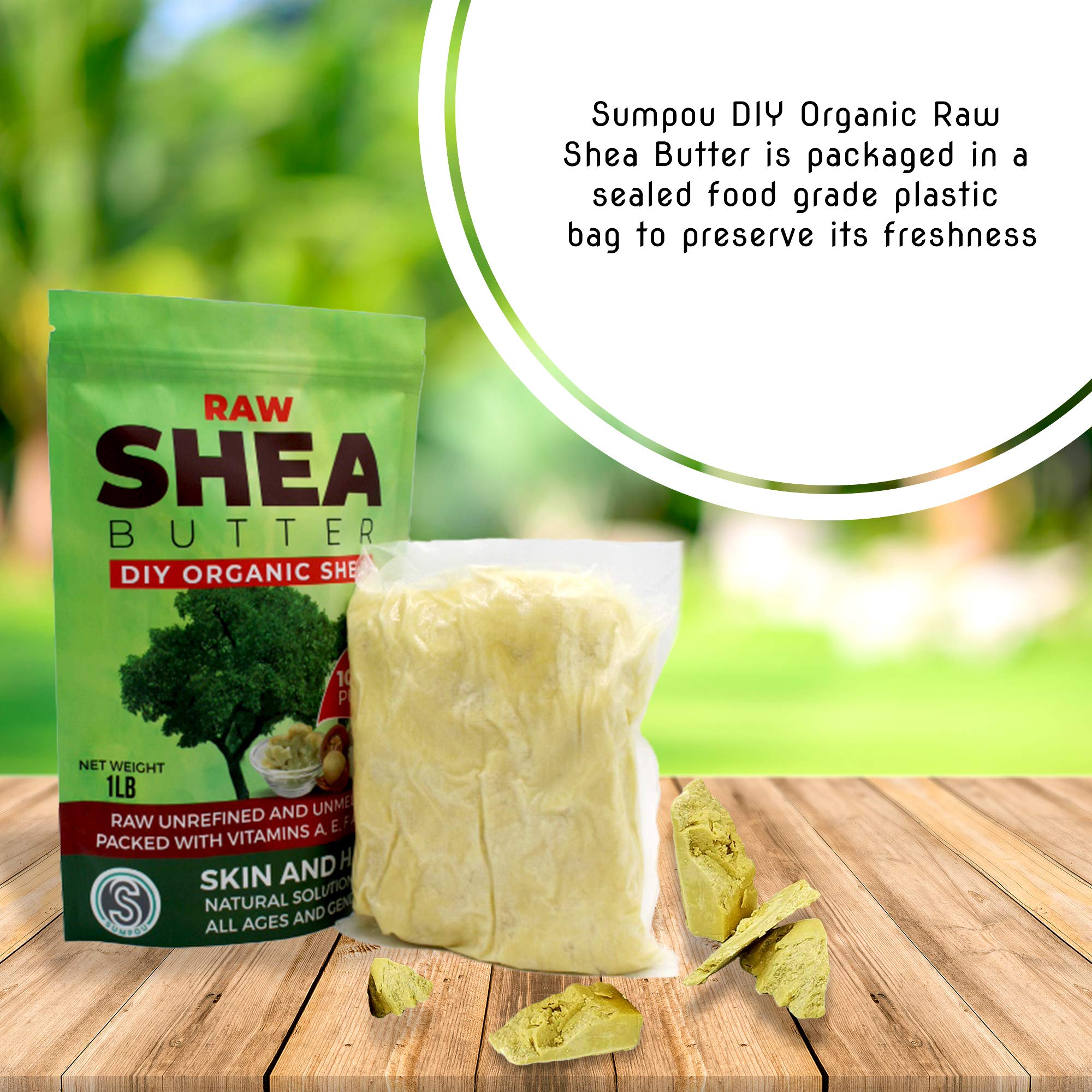 Organic Shea Butter 16 oz - 100% Pure Unrefined Natural DIY Handmade Moisturizer for Hair, Skin & Body | Fragrance-Free | Perfect for Dry Skin Care, Homemade Cosmetics & Natural Beauty Treatments