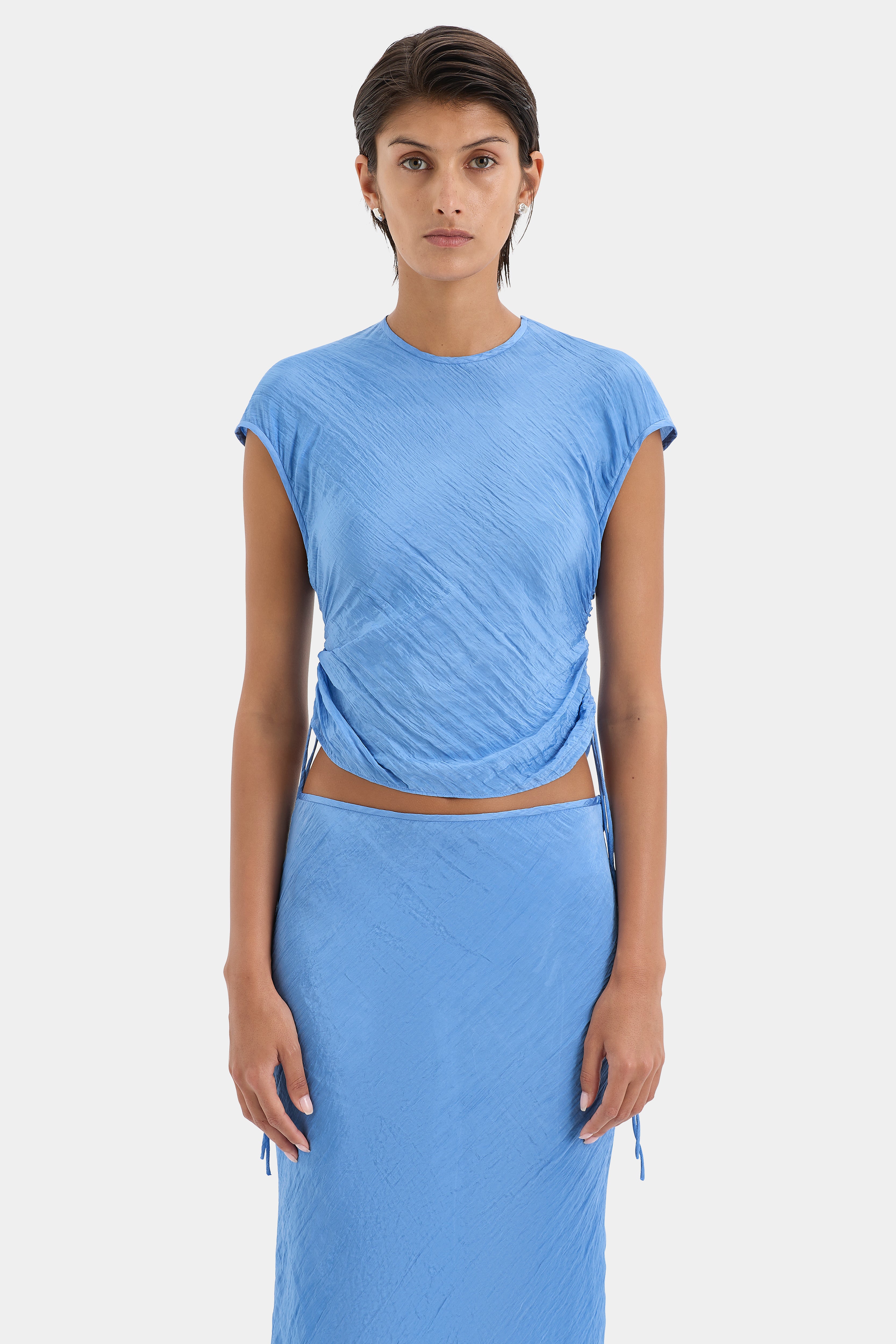 Ligera Gathered Top for Women - Stylish Casual Blouse for Everyday Wear | Perfect for Office, Date Night & Weekend Outfits