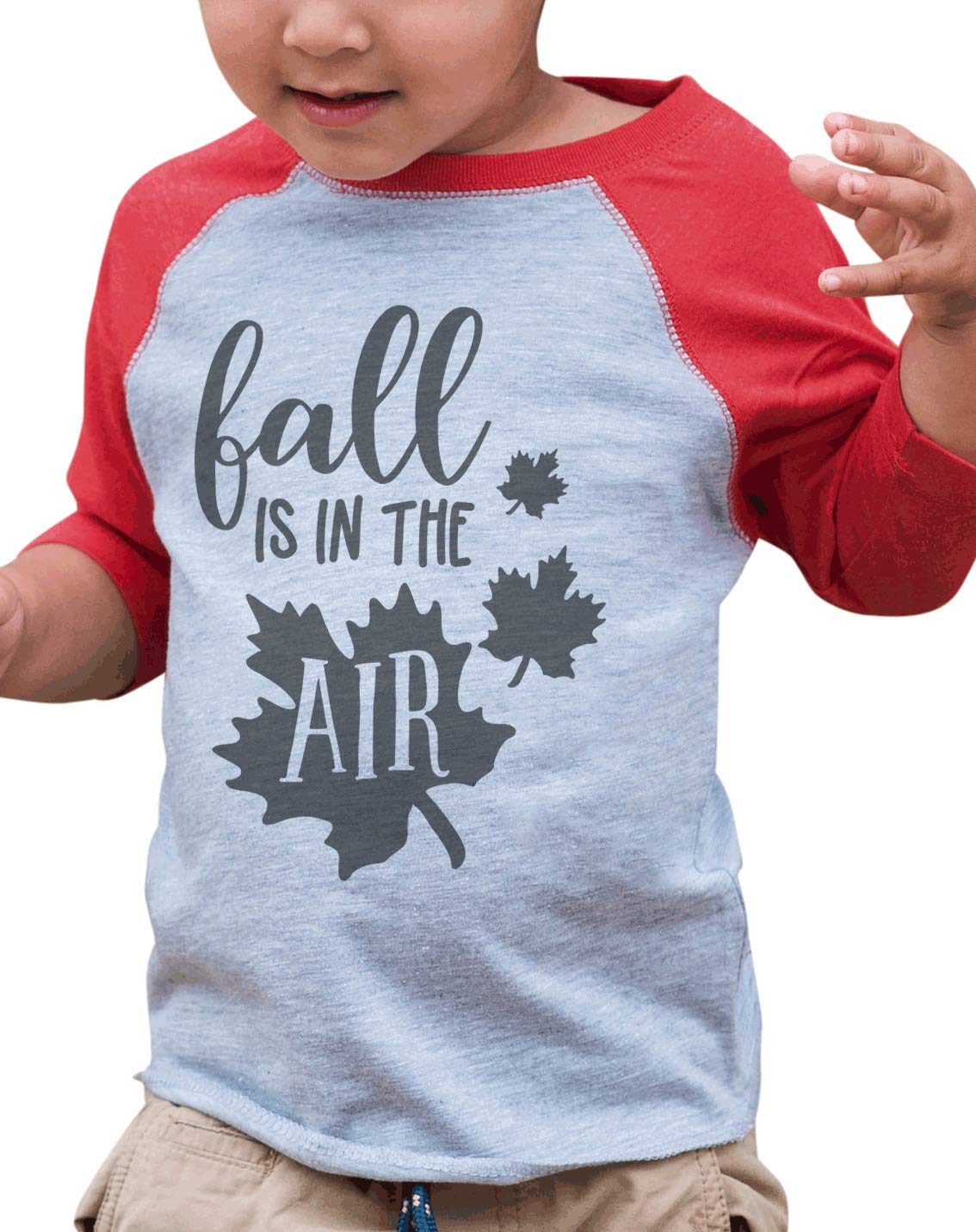 7 ate 9 Apparel Kids' Maple Leaf Fall Shirt - Cozy Autumn Long Sleeve T-Shirt for Boys & Girls - Perfect for Pumpkin Patch, Thanksgiving, and Seasonal Family Photos