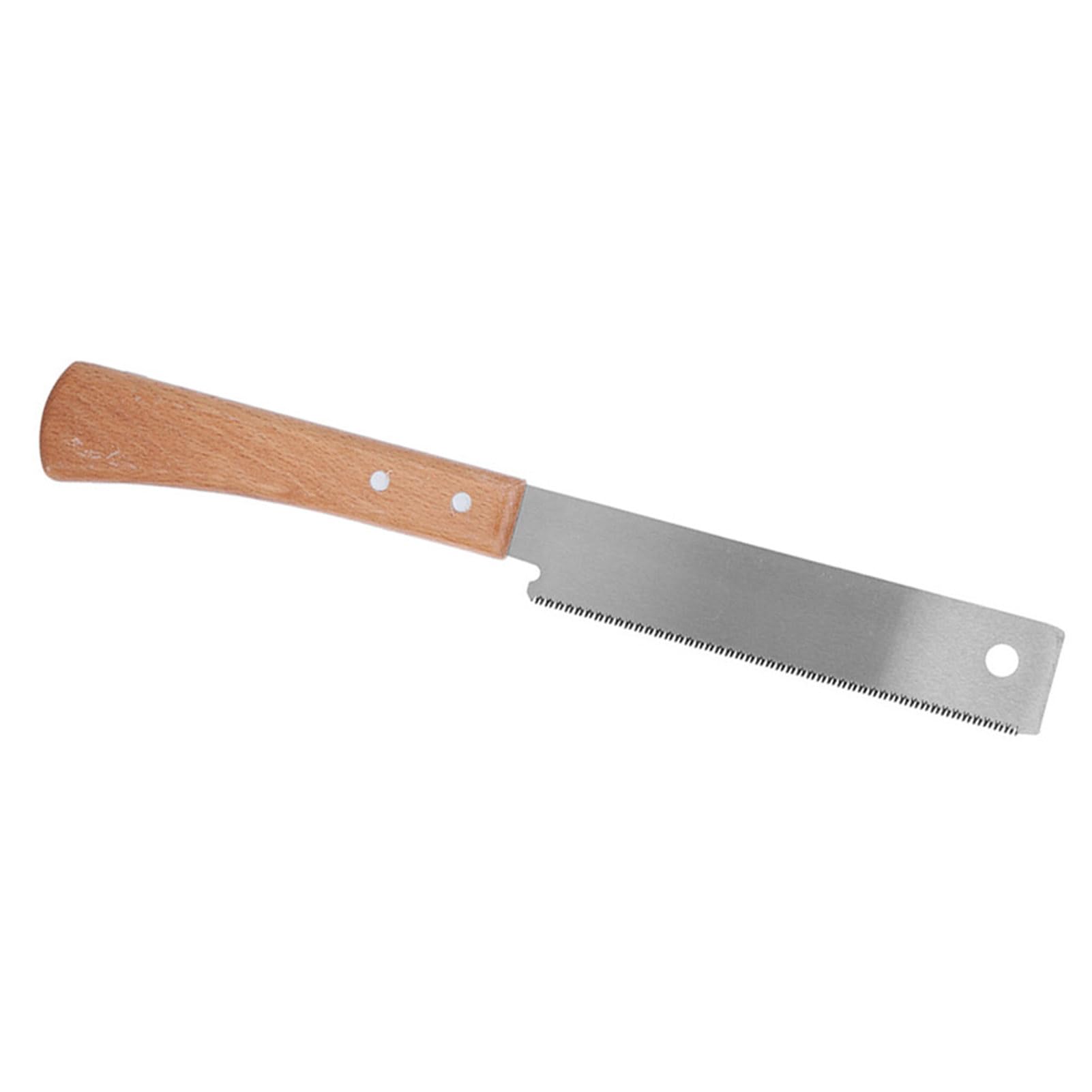 12 Inch Wooden Handle Hand Saw - Razor Teeth Flush Cutting Pull Saw for Woodworking, Trim, Door Jamb & Finish Cuts | Perfect for DIY Projects, Carpentry & Home Improvement