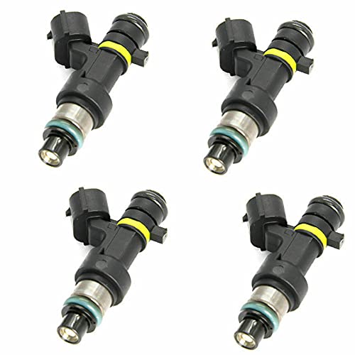 4PCS Fuel Injectors with Connector Plug Harness Pigtail Wire - FBY2850 16600-EN200 Replacement for Nissan NV Sentra 2.0L Cube Versa 1.8L - High Performance Fuel Injector Kit for Smooth Engine Operation & Improved Fuel Efficiency