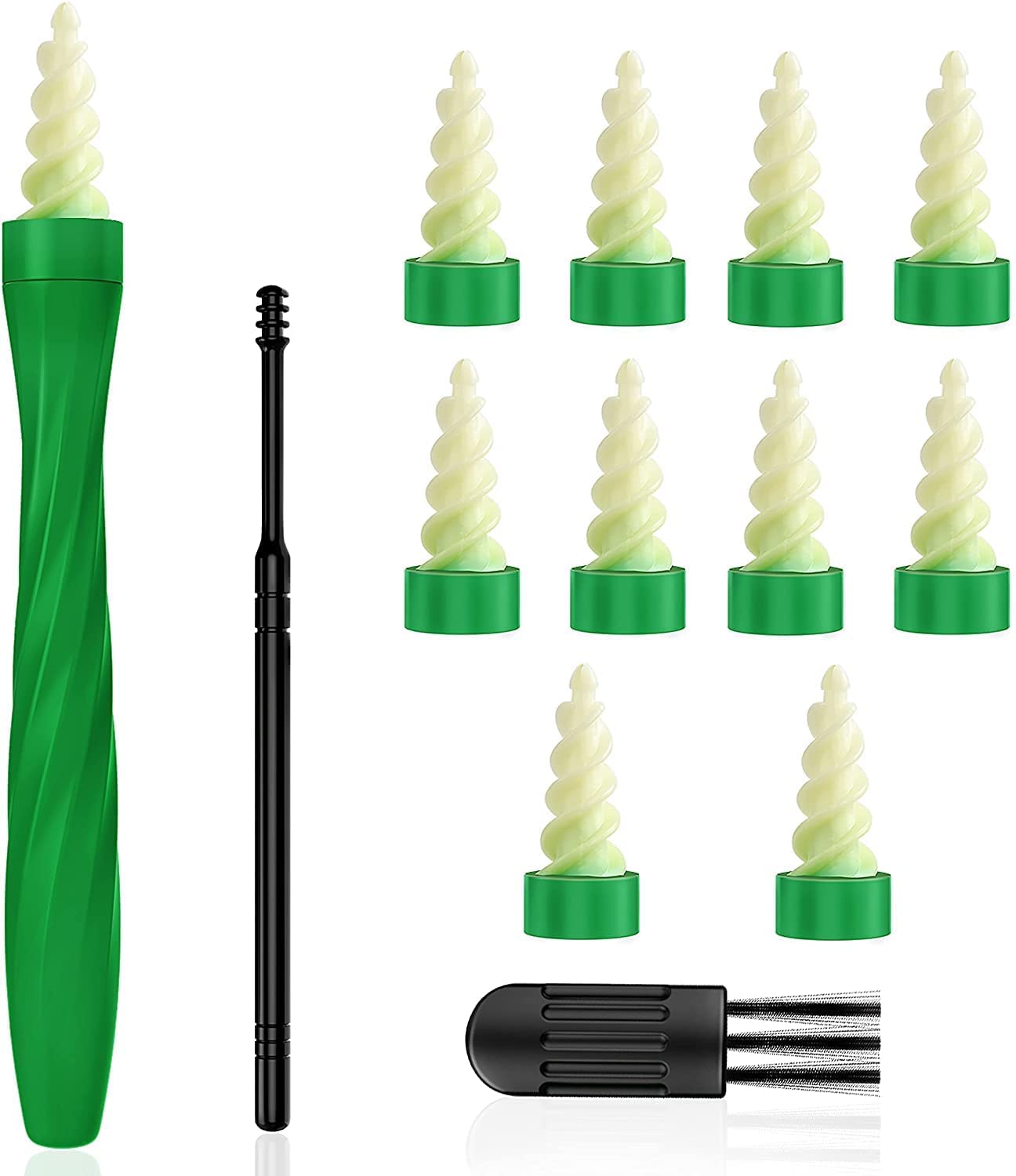 Ear Wax Removal Kit - Safe Ear Cleaner Tool with Q Grips for Effective Earwax Removal | Home & Travel Ear Hygiene Care