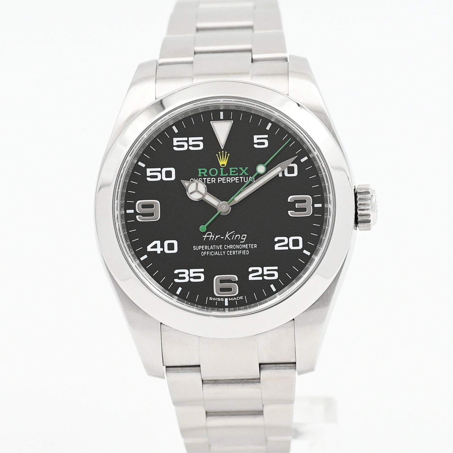 Original Title: Rolex Air-King 40mm Stainless Steel Watch 2018 Model - Luxury Men's Timepiece for Business & Casual Wear