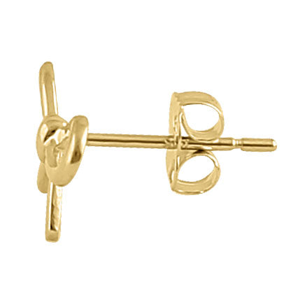 14K Solid Yellow Gold Bow Earrings for Women - Elegant Dainty Jewelry Gift for Her - Perfect for Parties, Weddings & Everyday Wear