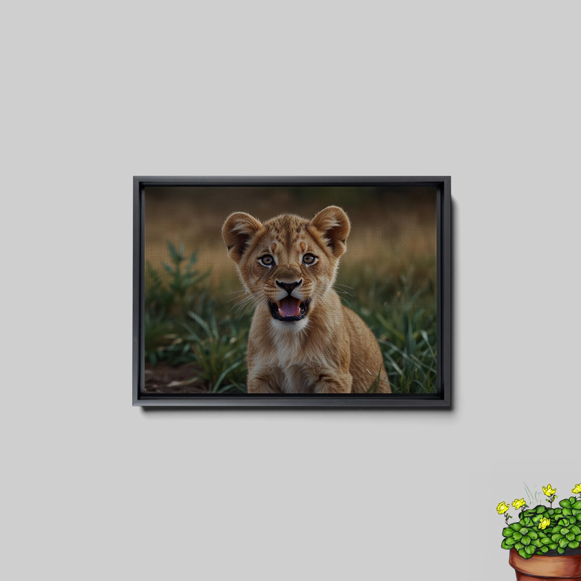Lion Nursery Print - Cute Baby Animal Wall Art for Kids Room, Boho Jungle Decor, Lion King Themed Nursery & Office Wall Art - Perfect for Baby Showers, Children's Bedrooms & Playrooms