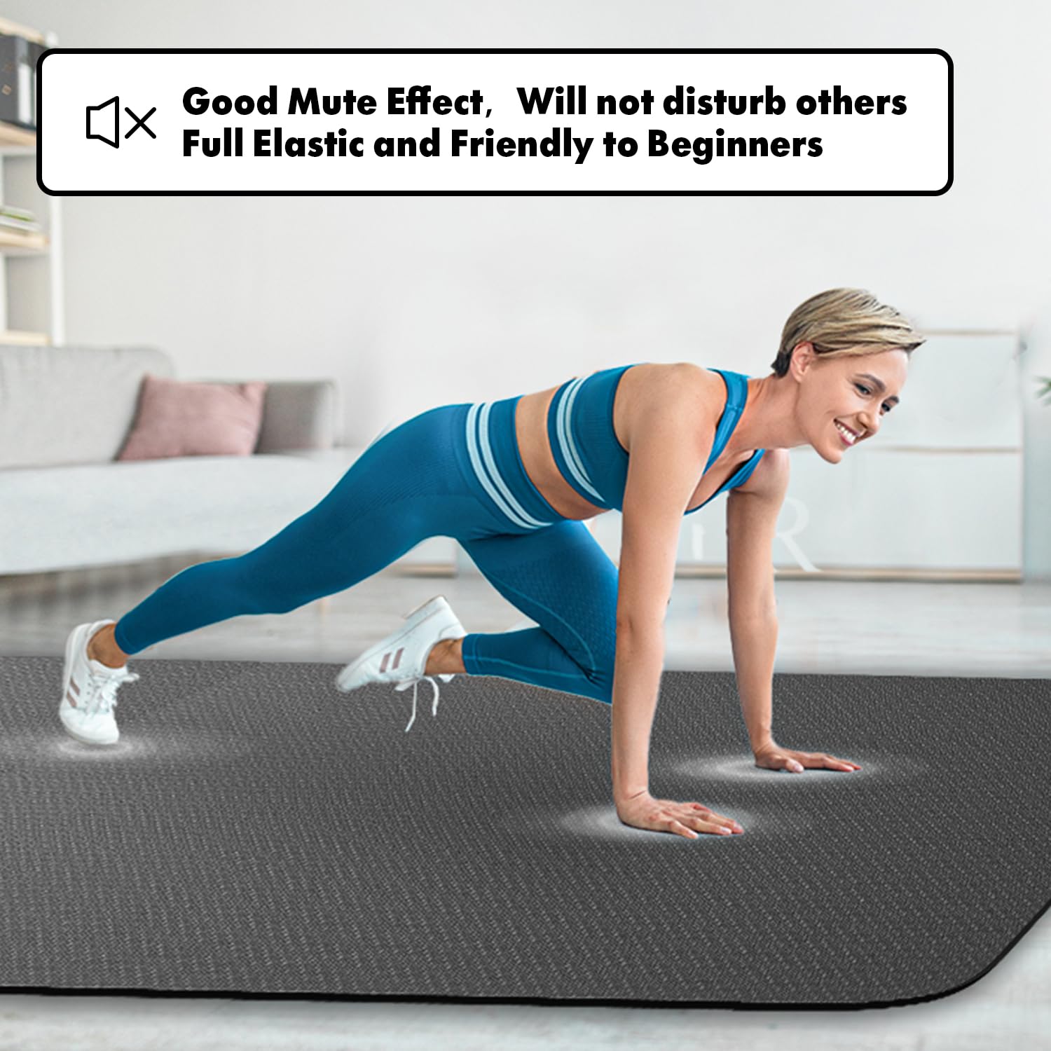 FrenzyBird Extra Large Yoga Mat 6'x4' (72