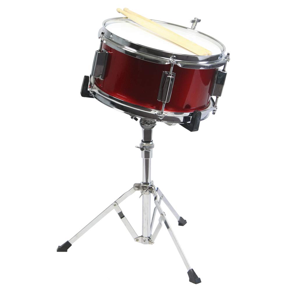 GP50RD Complete Junior Drum Set for Kids - 3-Piece Red Drum Kit with Cymbals & Stool | Perfect for Beginners, Home Practice & Music Lessons