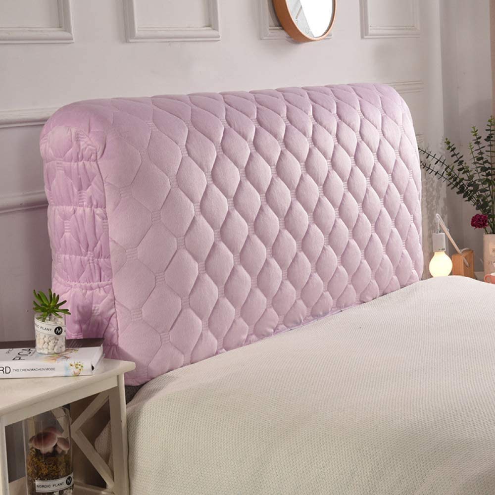 King/Queen/Twin Bed Headboard Slipcover - Stretch Dustproof Protector for Bedroom Decor (Purple, 200cm/79
