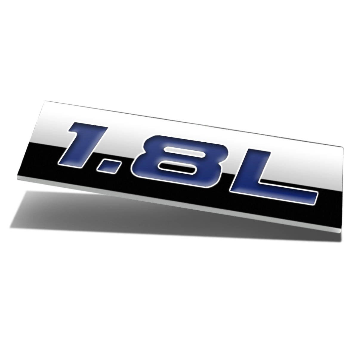 1.8L Universal Chrome Emblem Badge Decal Sticker - Car, Truck & Motorcycle Auto Accessories for Customization & Personalization